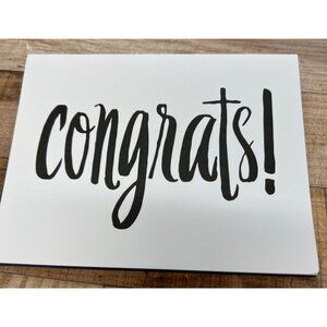 Congrats! Blank Greeting Card For Celebrations And Congratulations 7Cards
